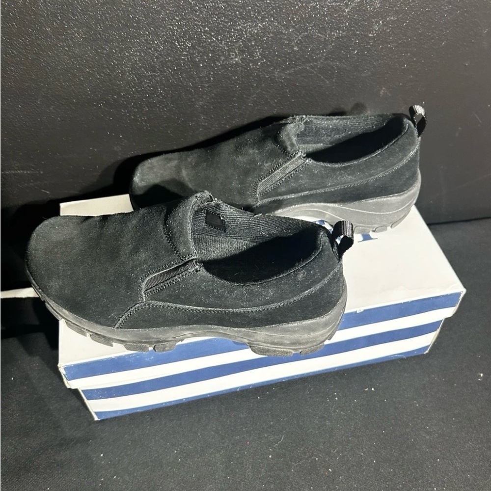 Lands' End Black Women's slip on comfort Shoes